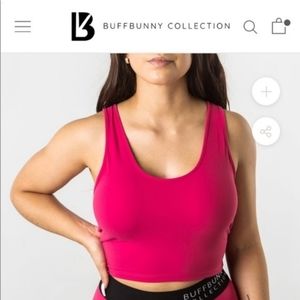 Buffbunny Raspberry cropped tank